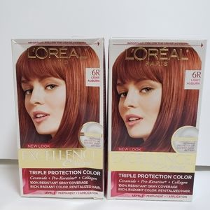 NEW L'Oreal Excellence Creme Permanent Hair color bundle ,Hair Dye bundle